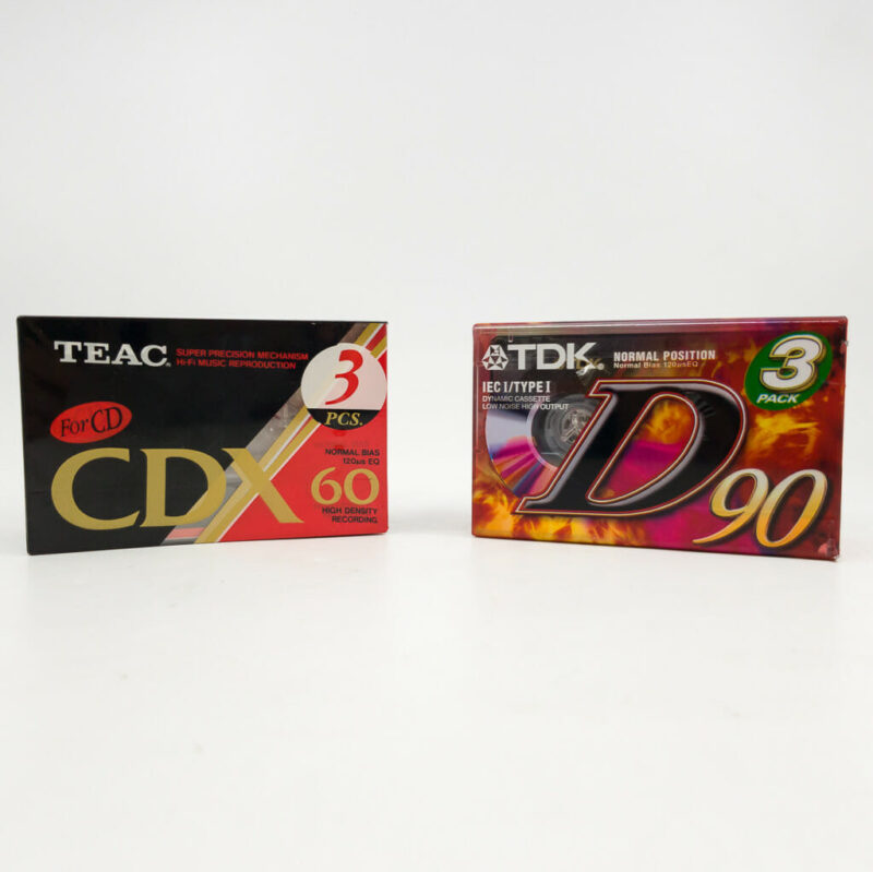 *New* 2x Sets of Cassette Tapes Teac CDX60 and TDK D90 #57056