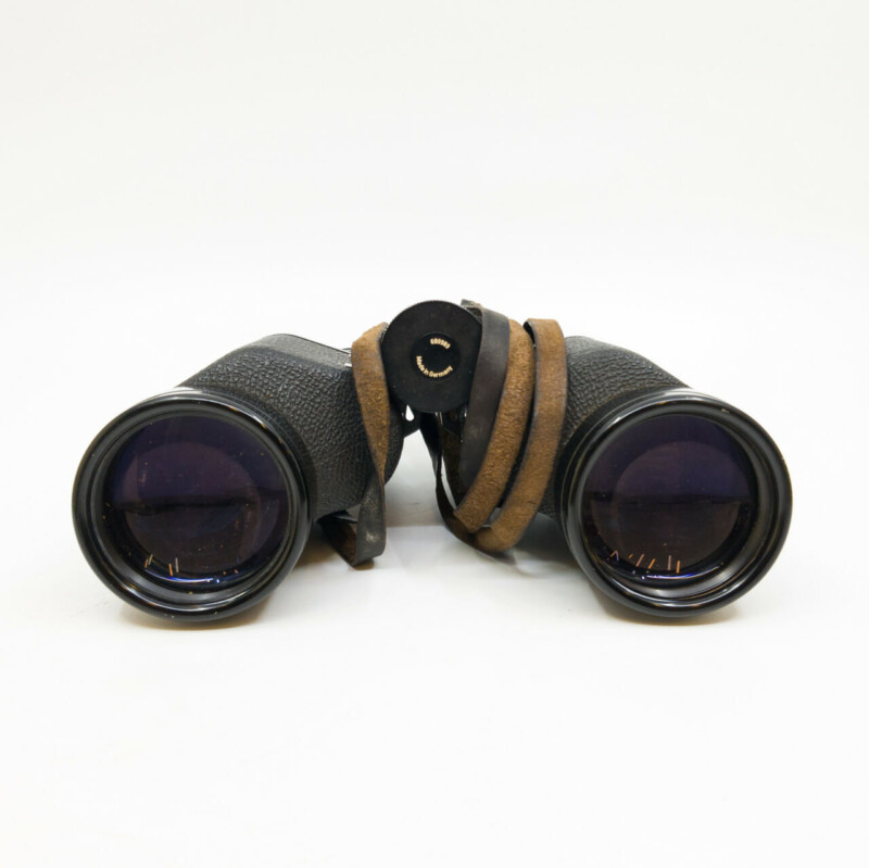 Original Vintage Carl Zeiss 8X50 B Binoculars with Leather Hard Case #57949-1