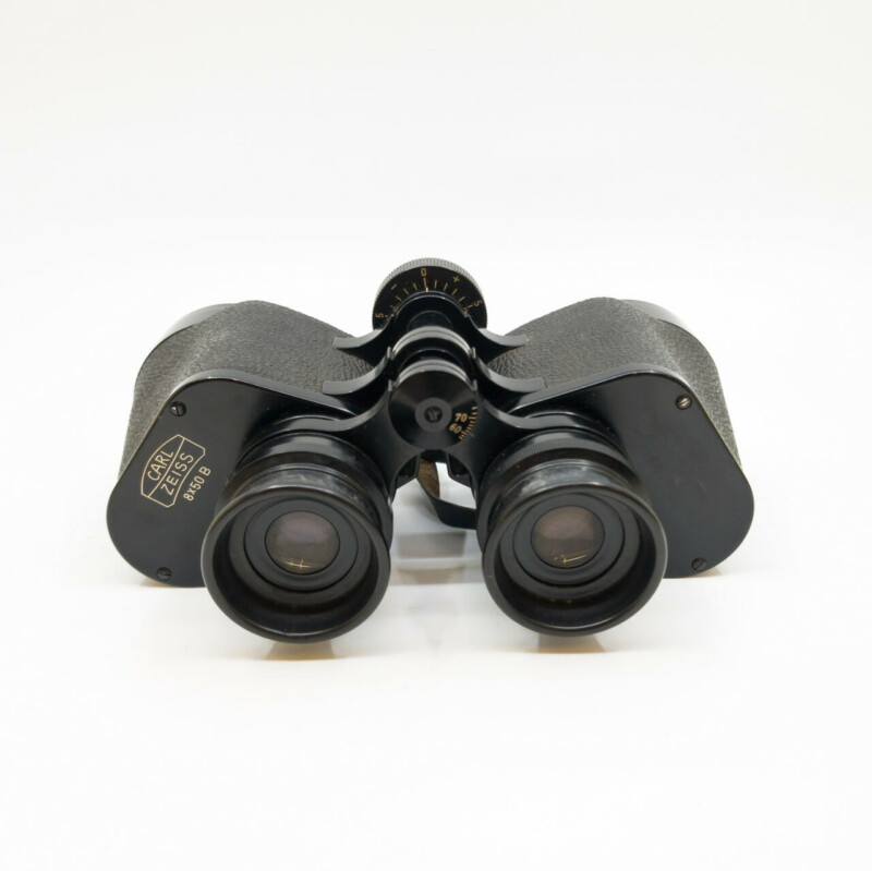 Original Vintage Carl Zeiss 8X50 B Binoculars with Leather Hard Case #57949-1