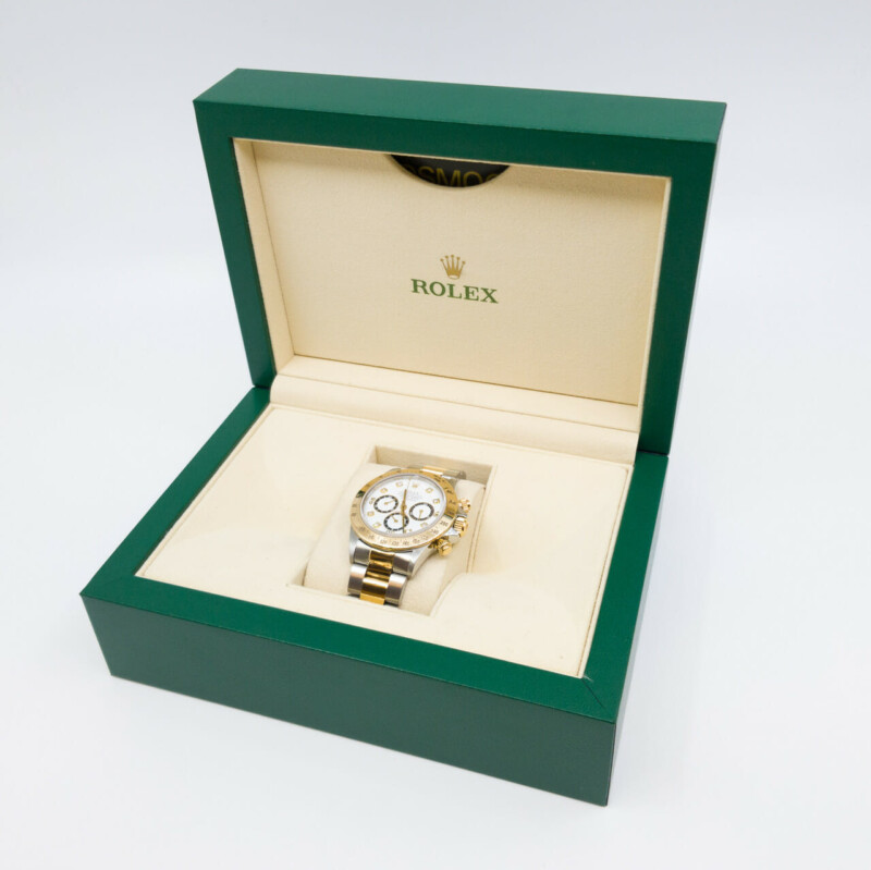 Rolex Daytona Cosmograph Zenith 2-Tone Diamond Watch 16523 C.1993 #58386