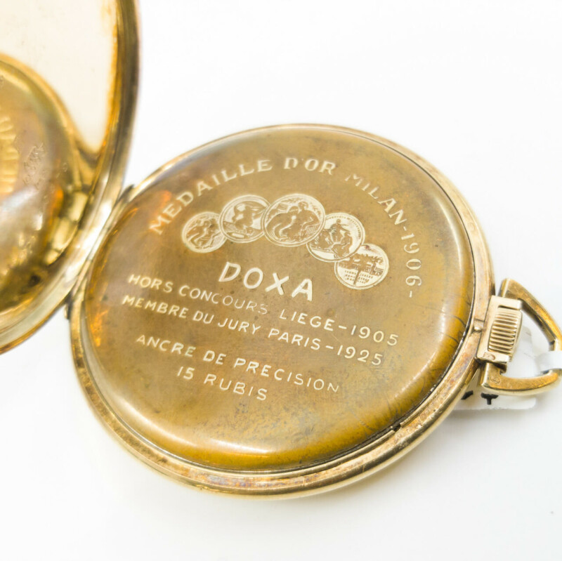 14ct Gold Doxa FOB Pocket Watch Medaille d'or Milan 1906 #56840