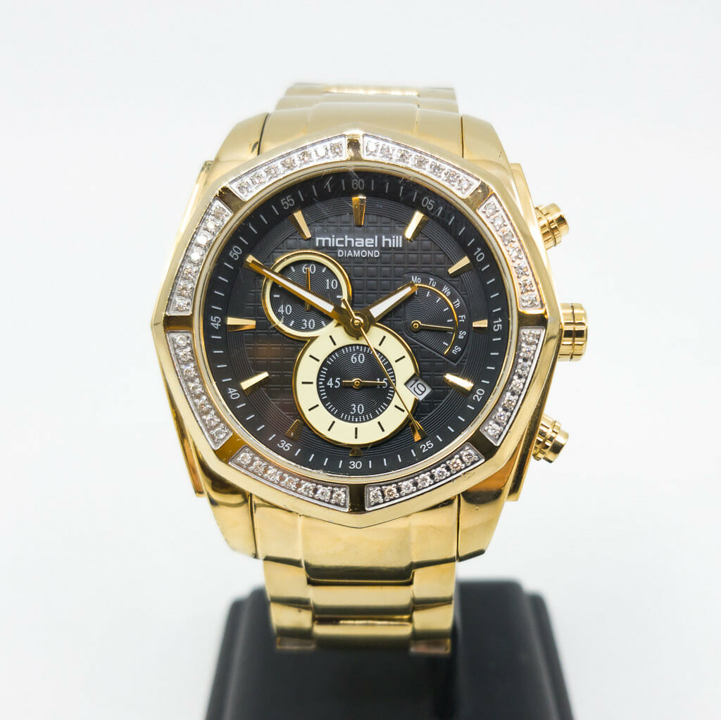 Michael Hill 1/2 Carat Diamond Chronograph Watch RRP $1299 #58338
