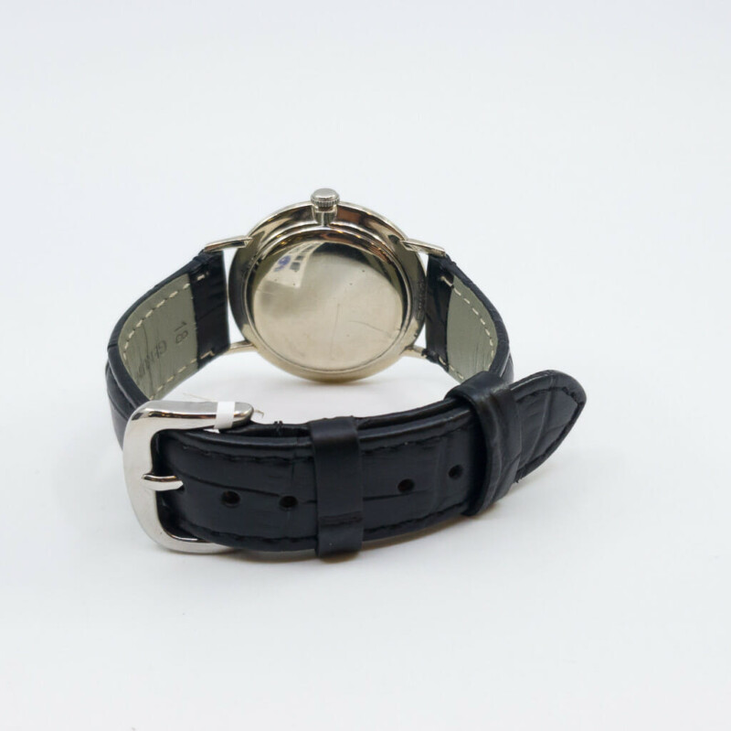 Vintage Longines 14ct White Gold Diamond Dial Watch 1017 #58793