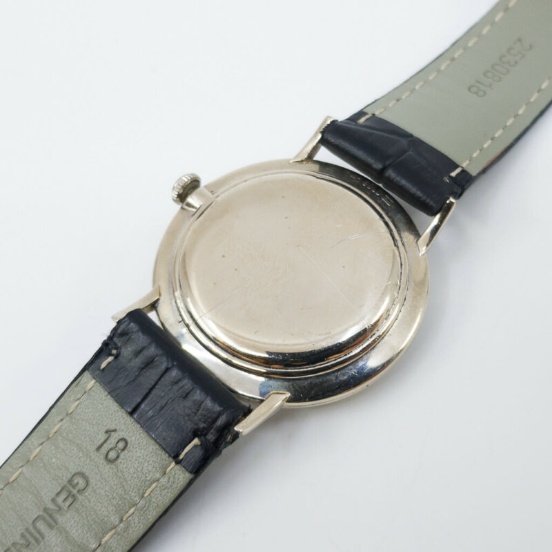 Vintage Longines 14ct White Gold Diamond Dial Watch 1017 #58793