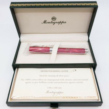 Montegrappa Symphony Rollerball Pen Red Celluloid / Sterling Silver