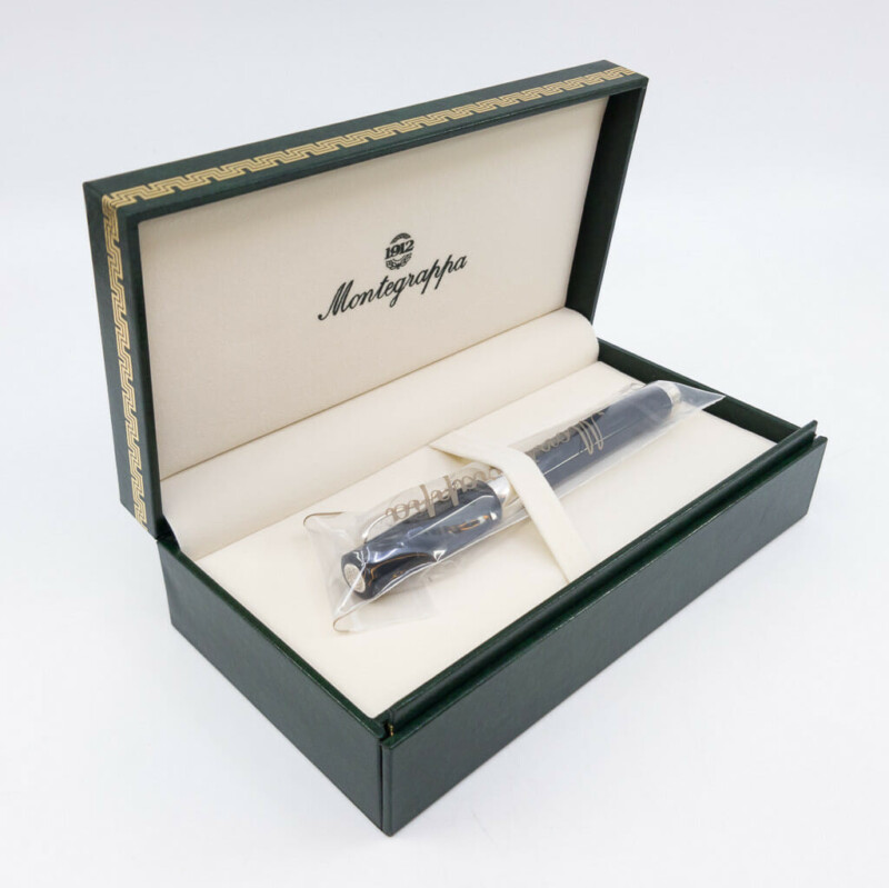 Montegrappa Symphony Rollerball Pen Charcoal Celluloid / Sterling Silver - In Box #58979