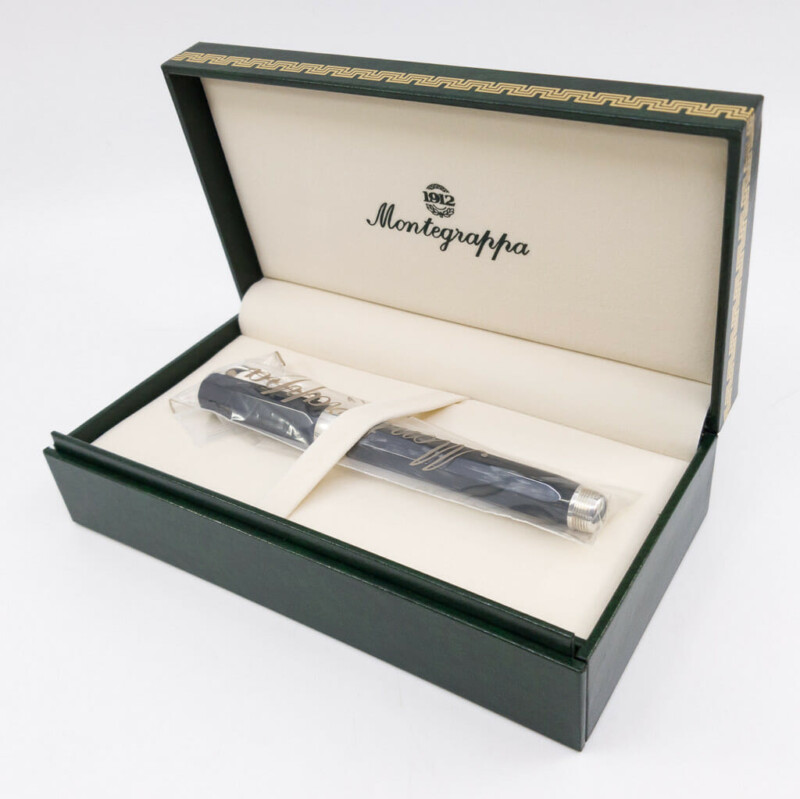 Montegrappa Symphony Rollerball Pen Charcoal Celluloid / Sterling Silver - In Box #58979