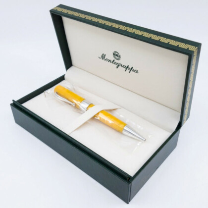 Montegrappa Symphony Ballpoint Pen Yellow Celluloid / Sterling Silver