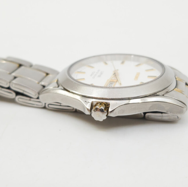 Seiko Quartz 2 Tone Watch with Sapphire Crystal V743-8B50 #59542