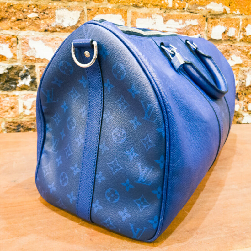 Louis Vuitton Keepall Bandoulire 50 Navy Blue Bag M53766 Special Edition #60075