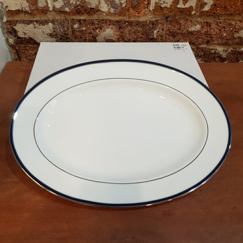Royal Doulton Signature Blue Small Oval Platter - in Box (near-New Condition) #59829