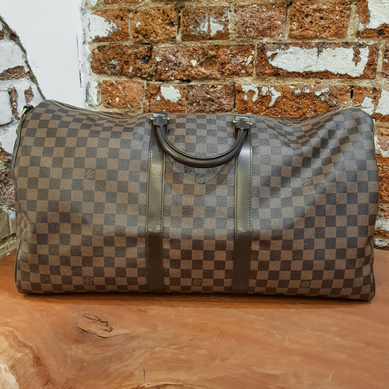 Louis Vuitton Keepall Bandoulire 55B Damier Ebene Canvas Bag RRP $3750 + COA #60202