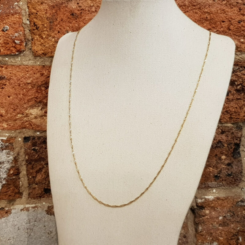 18ct Yellow Gold Necklace Chain 65cm #59308