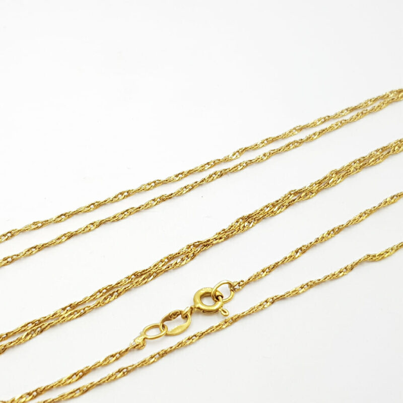 18ct Yellow Gold Necklace Chain 65cm #59308 - Image 8