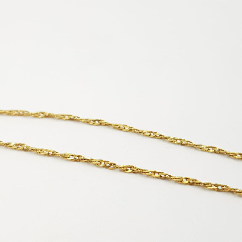 18ct Yellow Gold Necklace Chain 65cm #59308 - Image 9