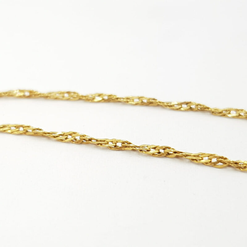 18ct Yellow Gold Necklace Chain 65cm #59308 - Image 10