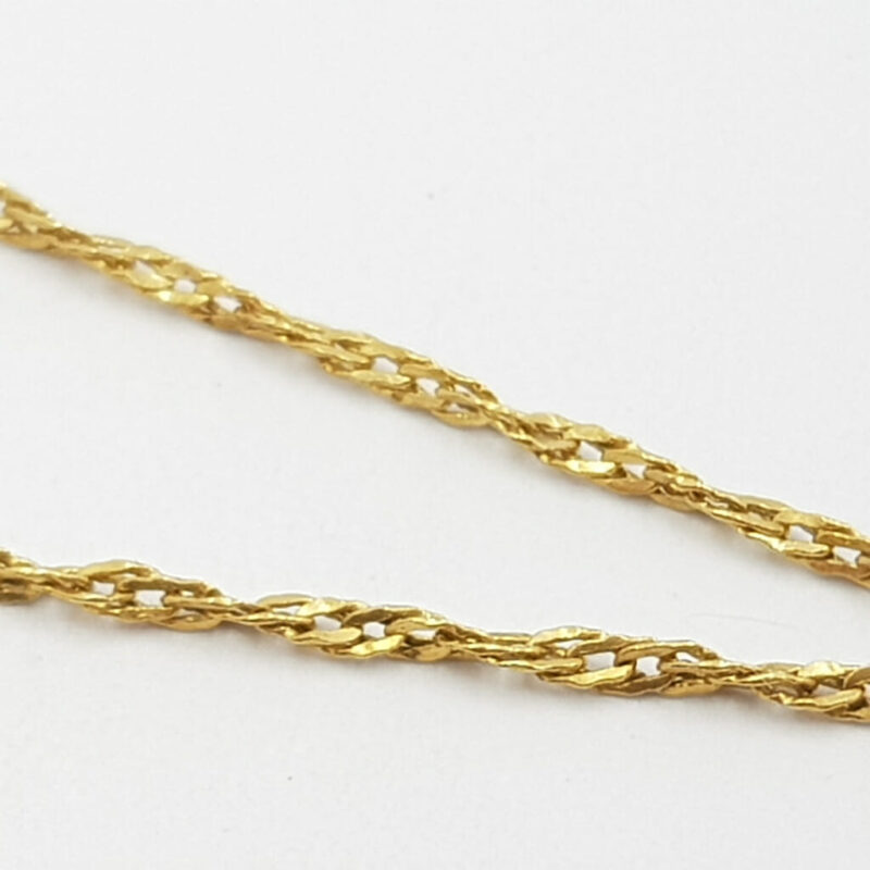 18ct Yellow Gold Necklace Chain 65cm #59308 - Image 12