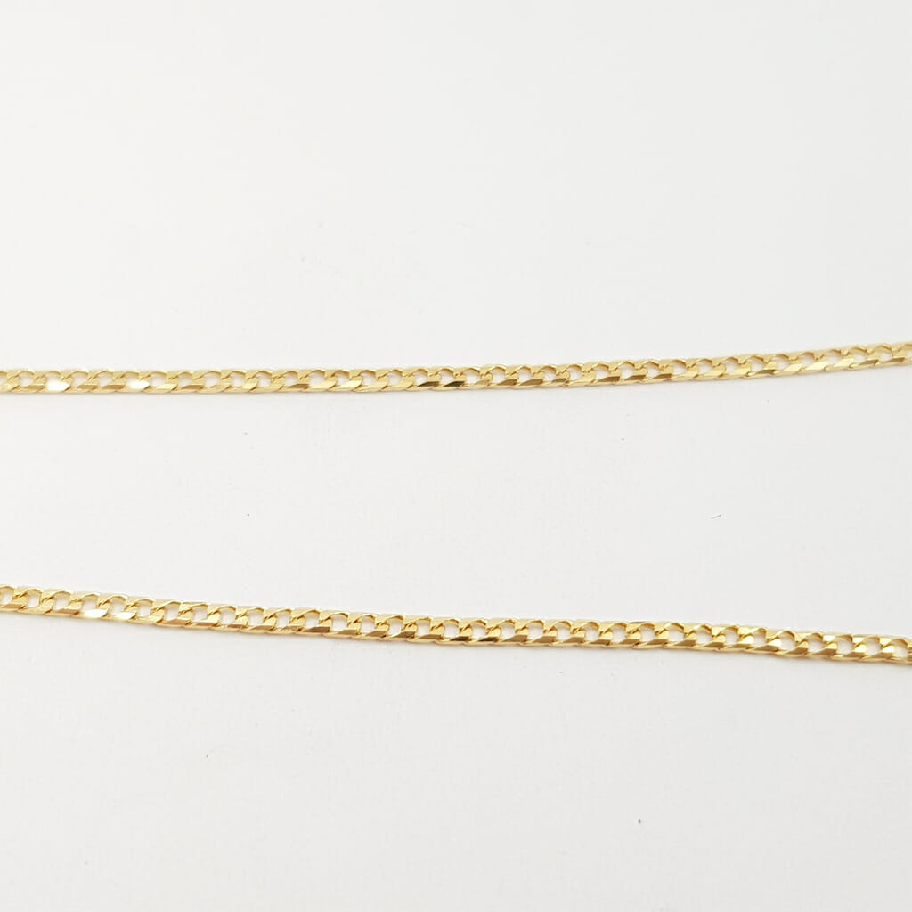 9ct Yellow Gold Curb Link Chain / Necklace 50cm Italy #60154 9ct Yellow Gold Curb Link Chain / Necklace 50cm Italy #60154 - Image 4