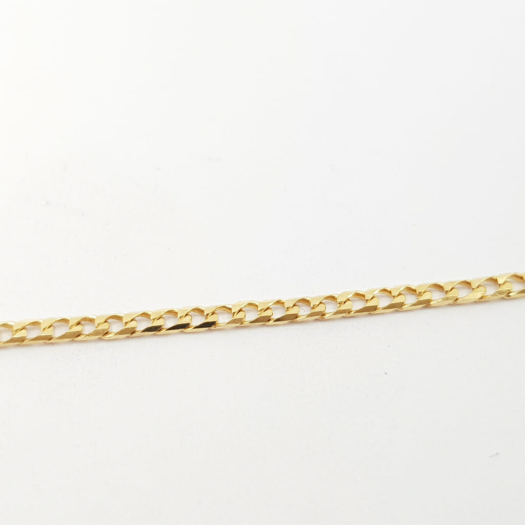 9ct Yellow Gold Curb Link Chain / Necklace 50cm Italy #60154 9ct Yellow Gold Curb Link Chain / Necklace 50cm Italy #60154 - Image 5