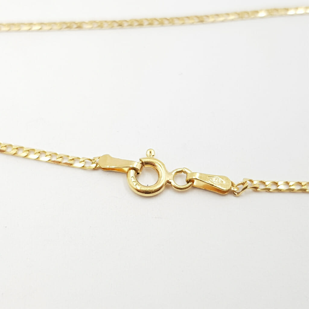 9ct Yellow Gold Curb Link Chain / Necklace 50cm Italy #60154 9ct Yellow Gold Curb Link Chain / Necklace 50cm Italy #60154 - Image 6
