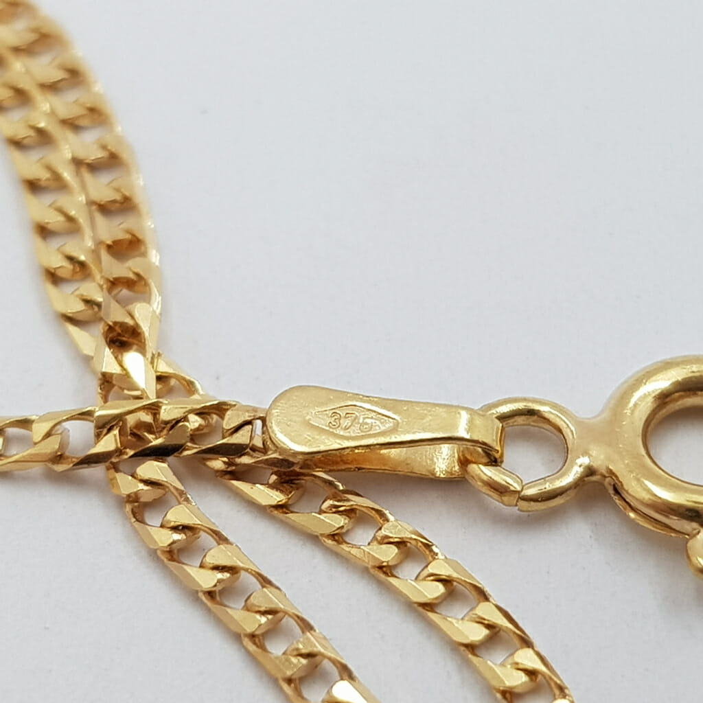 9ct Yellow Gold Curb Link Chain / Necklace 50cm Italy #60154 9ct Yellow Gold Curb Link Chain / Necklace 50cm Italy #60154 - Image 7