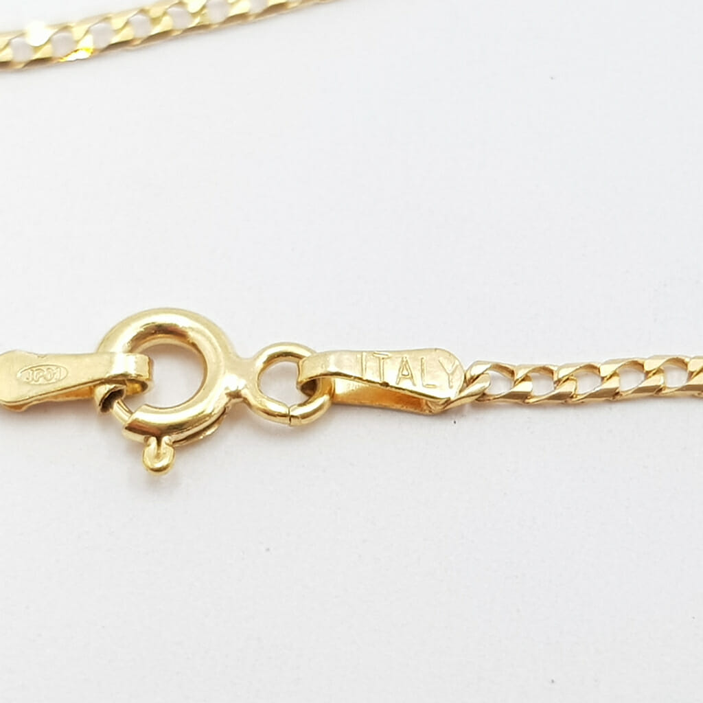9ct Yellow Gold Curb Link Chain / Necklace 50cm Italy #60154 9ct Yellow Gold Curb Link Chain / Necklace 50cm Italy #60154 - Image 8
