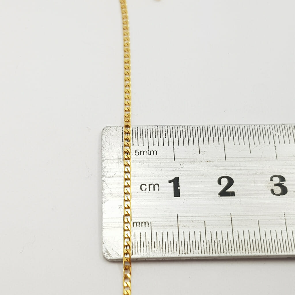 9ct Yellow Gold Curb Link Chain / Necklace 50cm Italy #60154 9ct Yellow Gold Curb Link Chain / Necklace 50cm Italy #60154 - Image 9