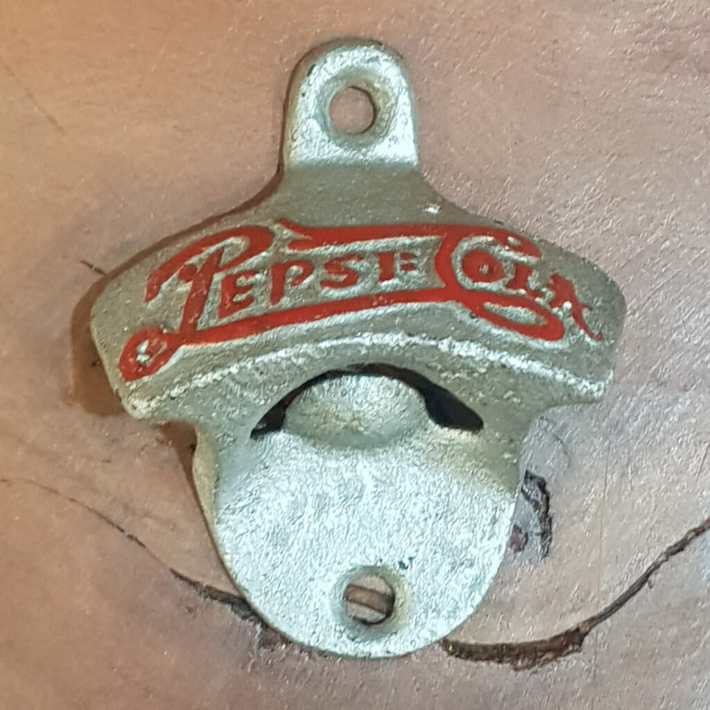 Pepsi Cast Iron Wall Mounted Bottle Opener Red/Silver #59157