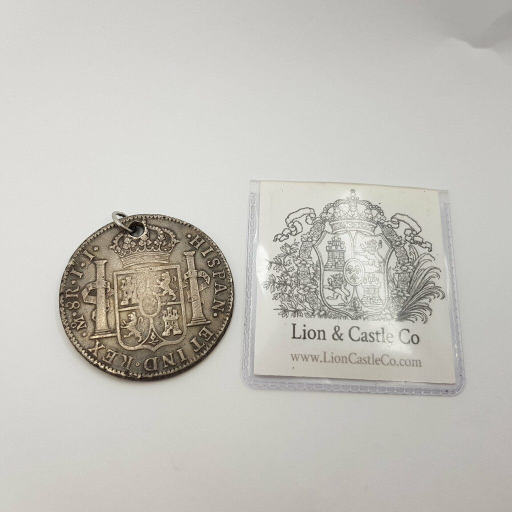 8 Reale Ferdin Vii Dei Grat Coin 1819 In Lion & Castle Co Sleeve Hole Drilled with Jumpring #60373 8 Reale Ferdin Vii Dei Grat Coin 1819 In Lion & Castle Co Sleeve Hole Drilled with Jumpring #60373 - Image 5