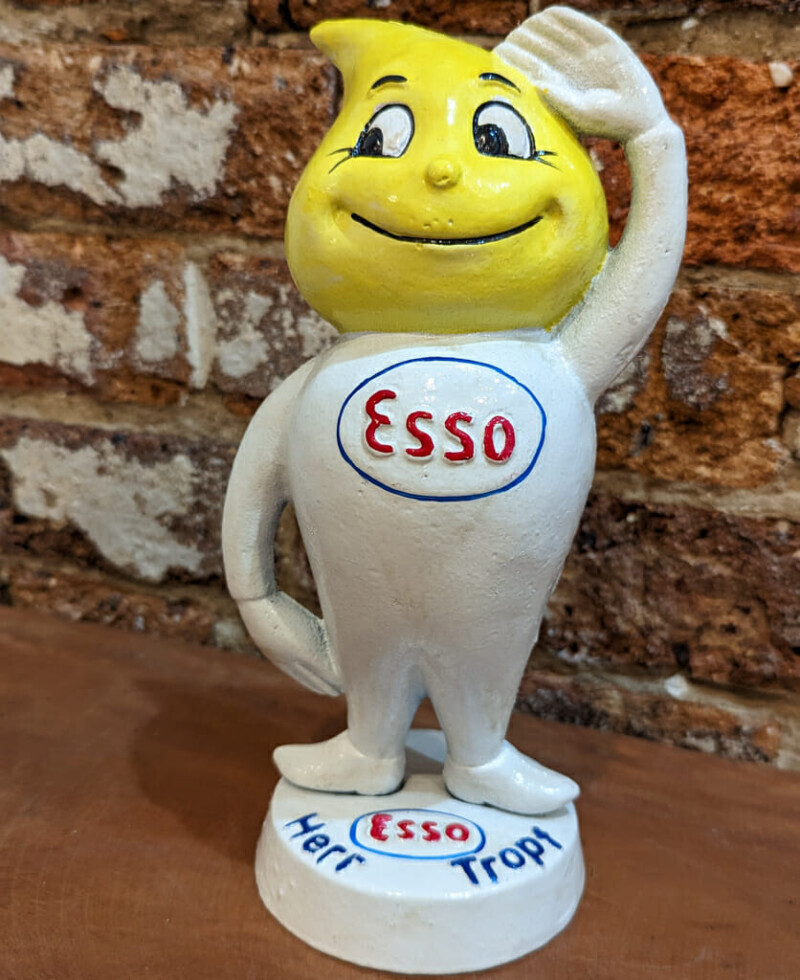 Esso Boy Bank / Money Tin Statue with Yellow Head #60594