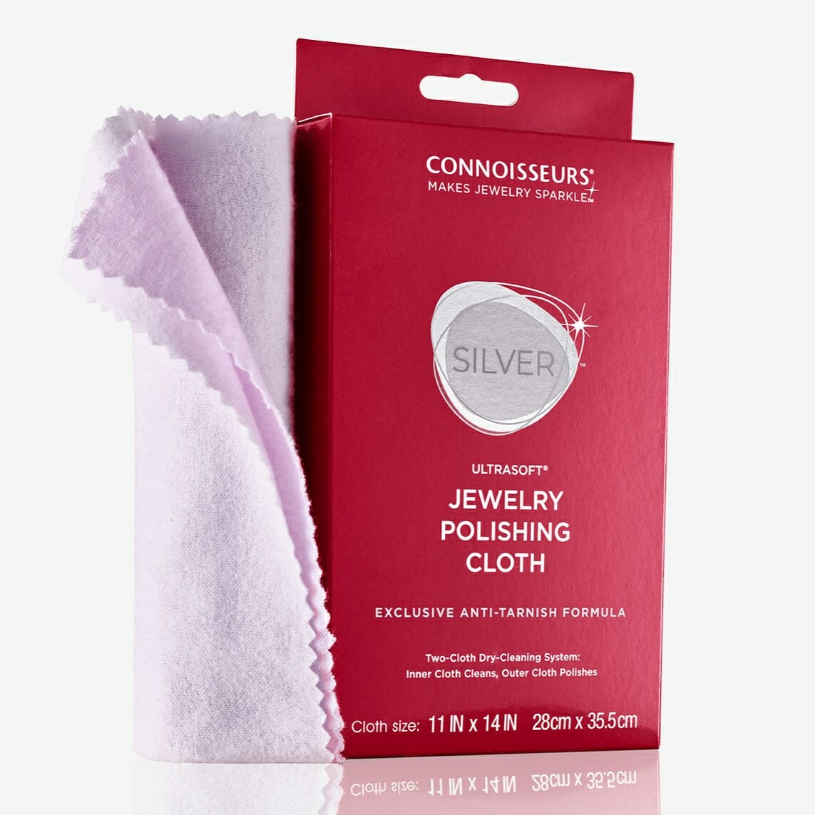 Connoisseurs Silver Polishing Cloth Ultrasoft Reusable 28cm x 35cm #60606