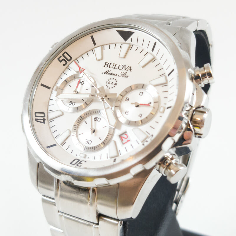 bulova marine star white face