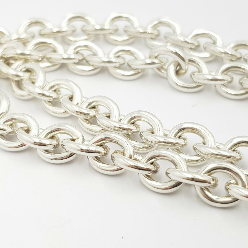 Tiffany & Co Heart Tag Silver Necklace 40cm #56959