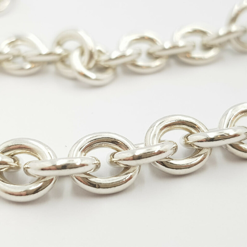 Tiffany & Co Heart Tag Silver Necklace 40cm #56959