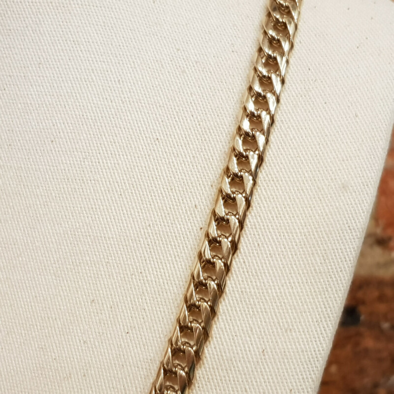 Heavy 9ct Solid Gold Curb Link Chain Necklace 53cm 59.6 grams #60651