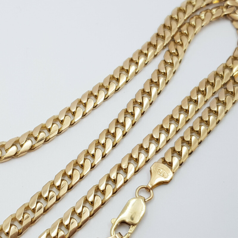 9ct Yellow Gold Curb Link Necklace 50cm #60583