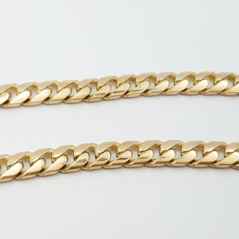 9ct Yellow Gold Curb Link Necklace 50cm #60583