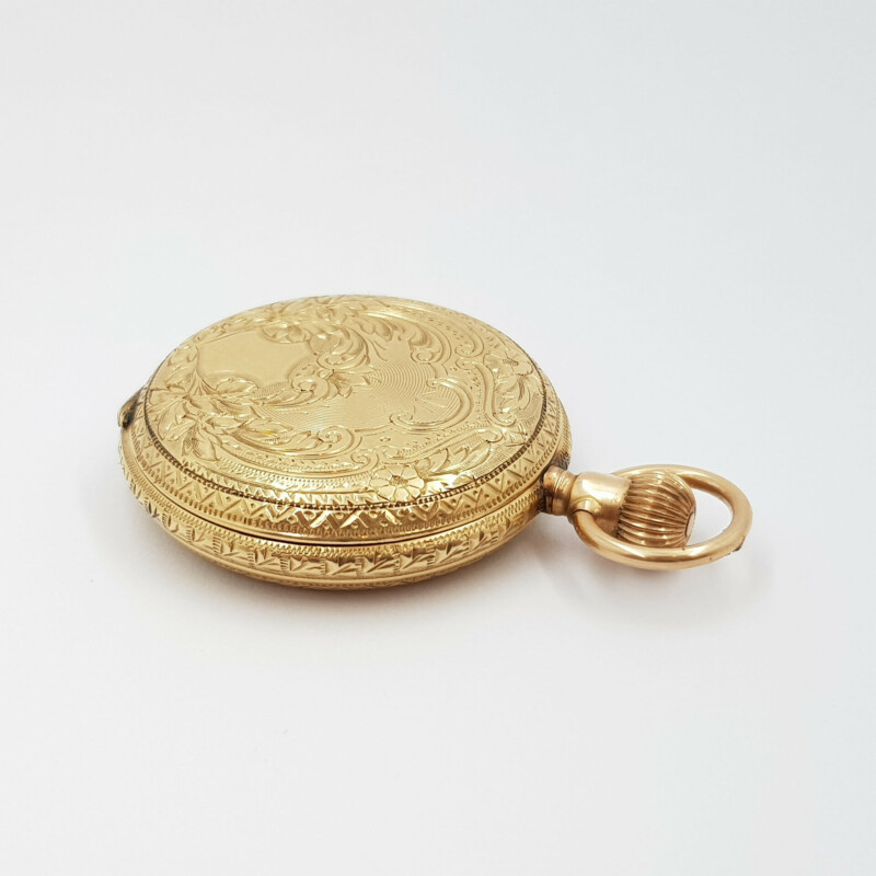10ct Gold Case Waltham FOB Pocket Watch #60687