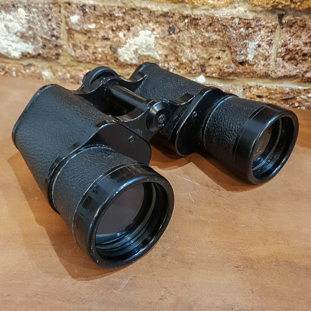 Vintage Impakt Binoculars 12 X 50 in Brown Leather Case #59703 Vintage Impakt Binoculars 12 X 50 in Brown Leather Case #59703 - Image 2