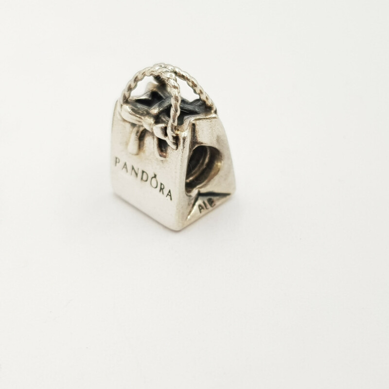 Pandora Silver Logo Handbag Charm 925 #59914-1