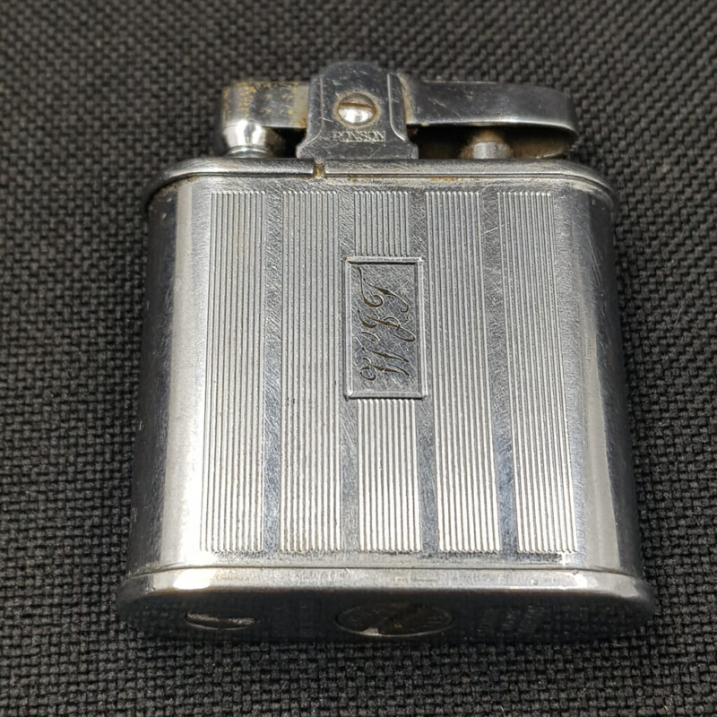 Vintage Engine Ronson Whirlwind Petrol Cigarette Lighter / Engraved Cartouche #58585