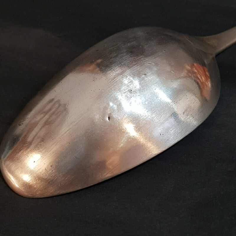 Antique Sterling Silver Ornate Serving Spoon Dublin 1799 JS #60710