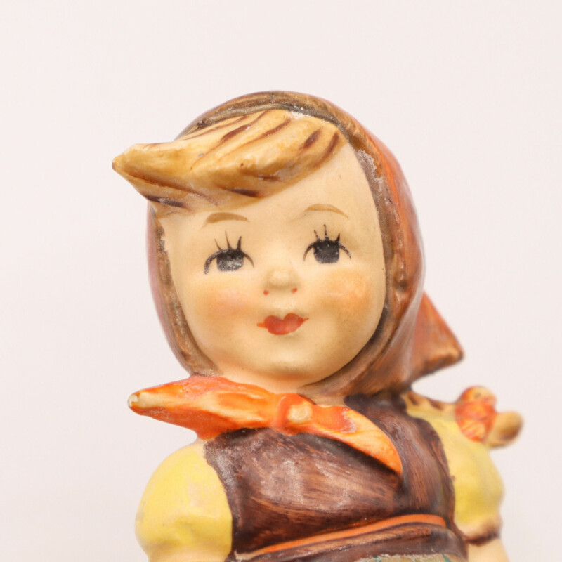 2x Goebel Hummel West Germany Figurines (Girl on Apple Tree and Girl on Fence) #60196