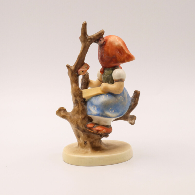 2x Goebel Hummel West Germany Figurines (Girl on Apple Tree and Girl on Fence) #60196