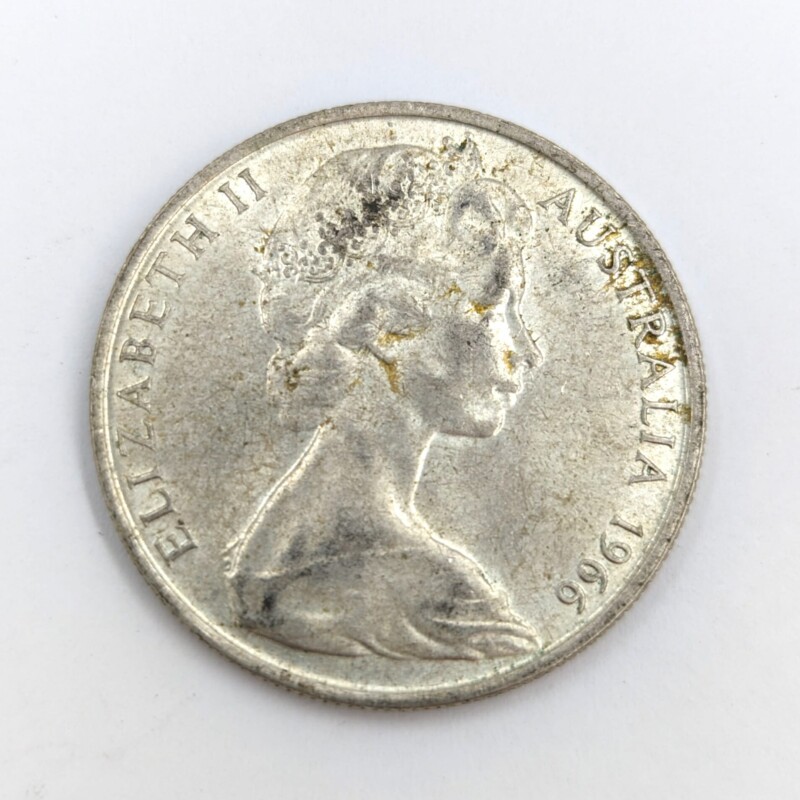 1966 Australian 50 Cent Coin Reverse