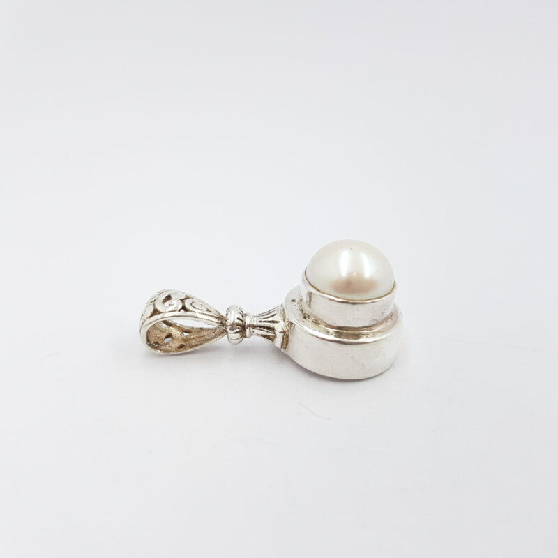 Sterling Silver Mabe Pearl Pendant 925 #60536