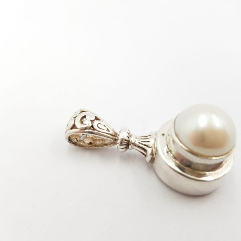 Sterling Silver Mabe Pearl Pendant 925 #60536