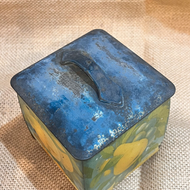 Vintage Possibly Arnotts Fruit Jar Series Biscuit Tin #60923
