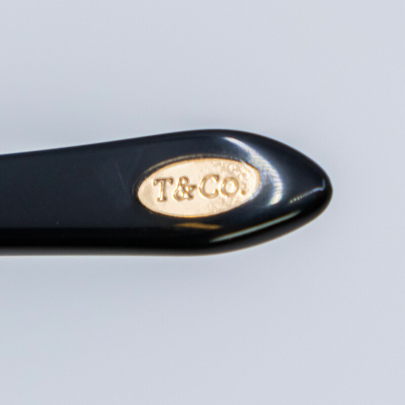 Tiffany & Co Black Full Rim Acetate Sunglasses 55-17 140 TF4105HB #60857