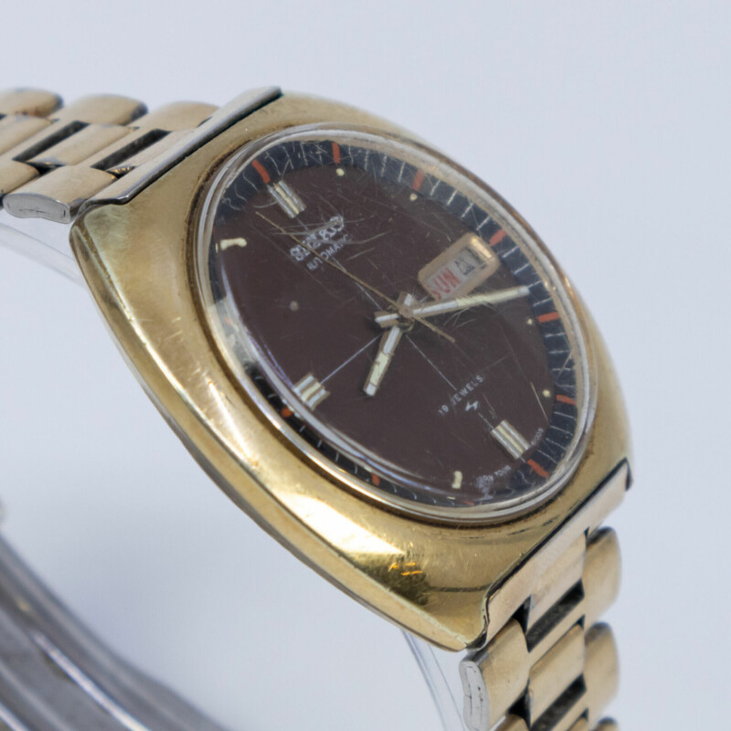 Vintage Seiko Automatic Brown Dial Watch 7006-6010 #58772